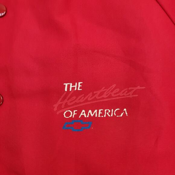 Vintage 80s Chevy Truck Jacket XL 23x25 Red - Picture 14 of 16